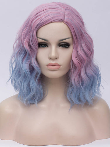 Mixed Pink Blue Regular Wig 263