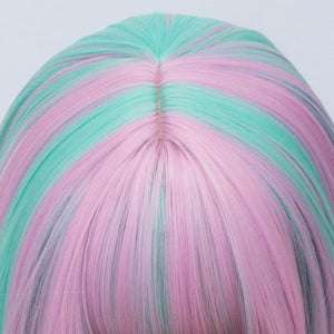 Pink Blue Mixed Regular Wig 259