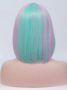 Pink Blue Mixed Regular Wig 259