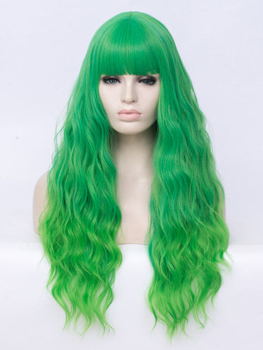 Gradient Green Regular Wig 236
