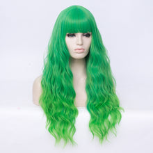 Load image into Gallery viewer, Gradient Green Regular Wig 236