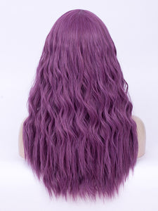 24" Purple Wavy Regular Wig 243