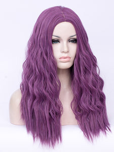 24" Purple Wavy Regular Wig 243