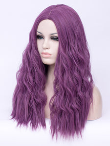 24" Purple Wavy Regular Wig 243