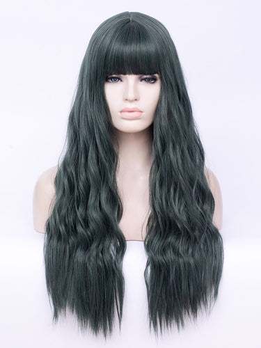 Gothic Black Wavy Regular Wig 248