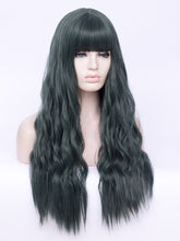Load image into Gallery viewer, Gothic Black Wavy Regular Wig 248