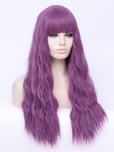 Load image into Gallery viewer, 26” Purple Wavy Regular Wig 246