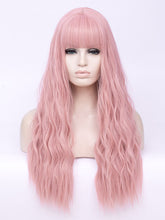 Load image into Gallery viewer, Flamingo Pink Wavy Regular Wig 249