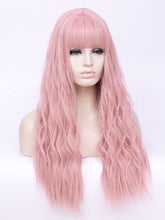 Load image into Gallery viewer, Flamingo Pink Wavy Regular Wig 249