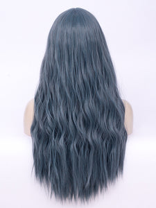 Dusty Blue Wavy Regular Wig 247