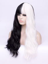 Load image into Gallery viewer, Half Black Half White Regular Wig 237