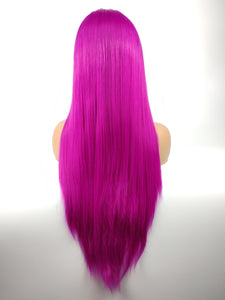 26" Bright Violet Lace Front Wig 587