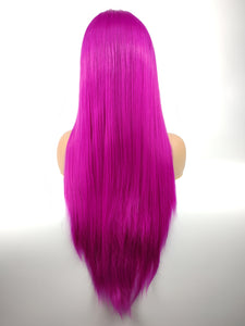 26" Bright Violet Lace Front Wig 587