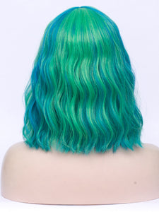 Blue Green Mixed Regular Wig 294