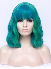 Load image into Gallery viewer, Blue Green Mixed Regular Wig 294