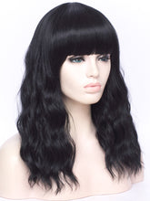Load image into Gallery viewer, 16&quot; Gothic Black with Bang Regular Wig 702