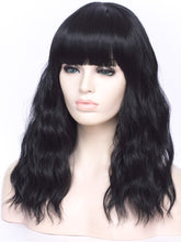 Load image into Gallery viewer, 16&quot; Gothic Black with Bang Regular Wig 702