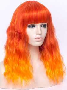 16" Sunset Orange Regular Wig 713