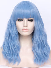 Load image into Gallery viewer, 16&quot; Baby Blue With Bang Regular Wig 704