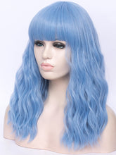 Load image into Gallery viewer, 16&quot; Baby Blue With Bang Regular Wig 704