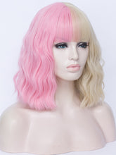 Load image into Gallery viewer, Half Pink Half Black Regular Wig 741
