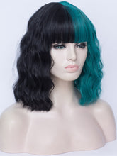 Load image into Gallery viewer, Half Black Half Green Regular Wig 739