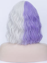 Load image into Gallery viewer, Half Purple Half White Regular Wig 744