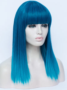 Gradient Blue Regular Wig 759
