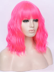 Electric Pink Bob Regular Wig 724