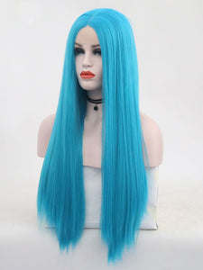 Ice Blue Lace Front Wig 096