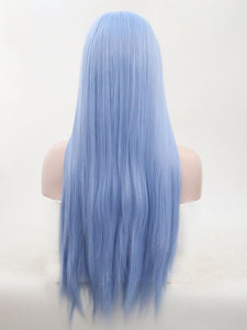 26" Baby Blue Lace Front Wig 048