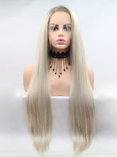 Load image into Gallery viewer, 26&quot; Rooted Ombre Blonde Lace Front Wig 333
