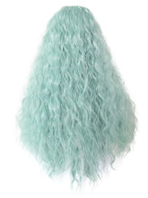Load image into Gallery viewer, Light Cyan Wavy Lace Front Wig 075