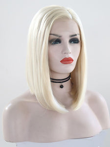 Light Blonde Bob Lace Front Wig 008