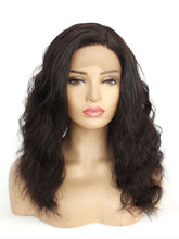 Load image into Gallery viewer, 2# Darkest Brown Natural Wavy Lace Front Wig 180