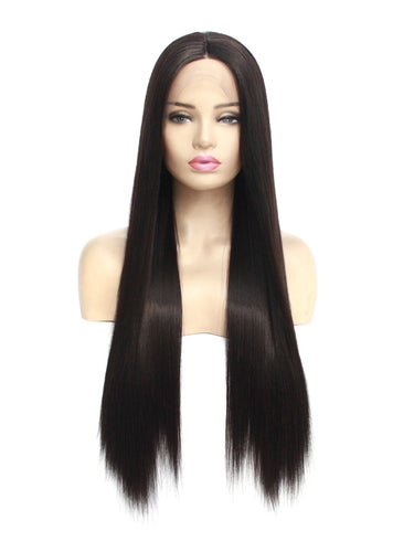 2# Darkest Brown Lace Front Wig 585