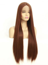 Load image into Gallery viewer, 6# Medium Chestnut Brown Lace Front Wig 151