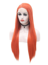 Load image into Gallery viewer, Cinnabar Red Lace Front Wig 012
