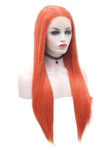 Cinnabar Red Lace Front Wig 012