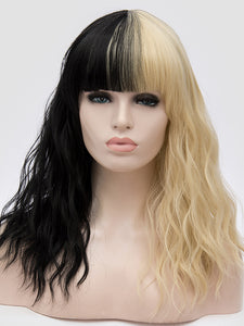 Half Black Half Blonde Regular Wig 283