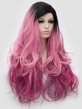 Load image into Gallery viewer, Mixed Pink Wavy Regular Wig 748