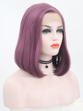 Load image into Gallery viewer, Pearl Purple Short Lace Front Wig 043