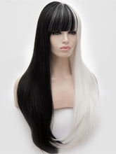 Load image into Gallery viewer, Half White Half Black Regular Wig 208