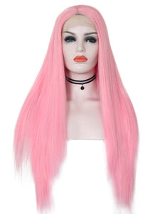 Cherry Blossom Pink Lace Front Wig 064