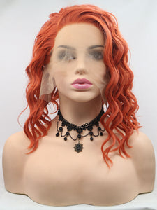 14" Marmalade Orange Lace Front Wig 644