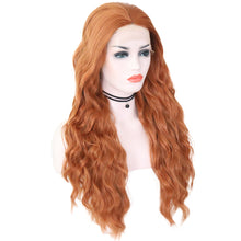 Load image into Gallery viewer, Ginger Brown Wavy Lace Front Wig 065