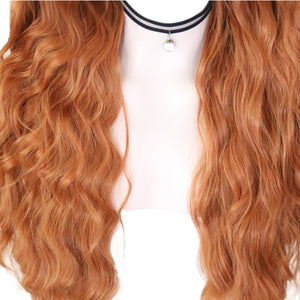 Ginger Brown Wavy Lace Front Wig 065