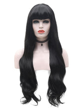 Load image into Gallery viewer, Gothic Black Wavy Lace Front Wig 019