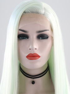 Light Celadon Green Lace Front Wig 062