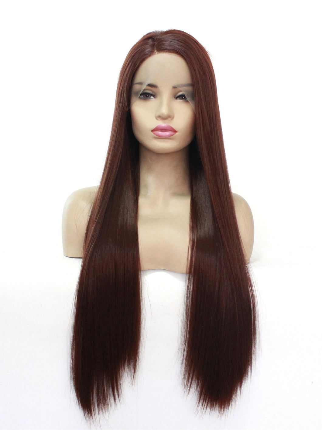 #33 Dark Auburn Lace Front Wig 174